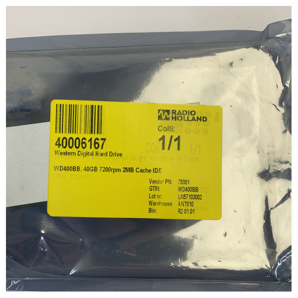 Western Digital WD400BB 40GB Disco Rígido Interno 7200rpm IDE 3.5 Polegadas 