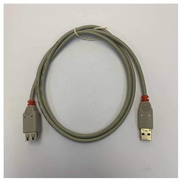 USB 2.0 Επέκταση Καλωδίου - USB-A Αρσενικό σε USB-A Θηλυκό - 1μ Λευκό 