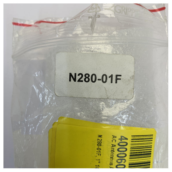 AC Antennas N280-01F adapter - 1 inch 14TPI hun til 1 inch 14TPI hun - yacht hardware 