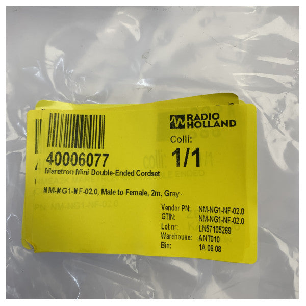 Maretron NM-NG1-NF-02.0 Μίνι Διπλής Άκρης Καλώδιο - Αρσενικό σε Θηλυκό - 2μ 