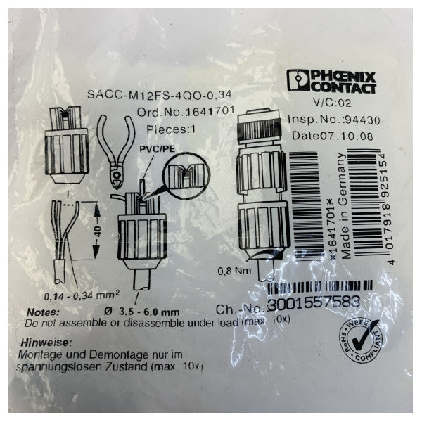 Connecteur réseau femelle Phoenix Netwave NW4000-867 - électronique marine 