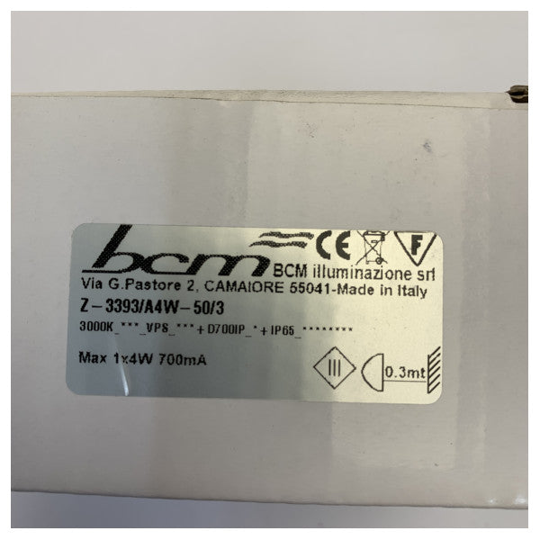 BCM Jack 1-50 Θαλάσσιο Σταθερό Φωτιστικό Σημείο 3393/R4W-50 Χρώμιο 