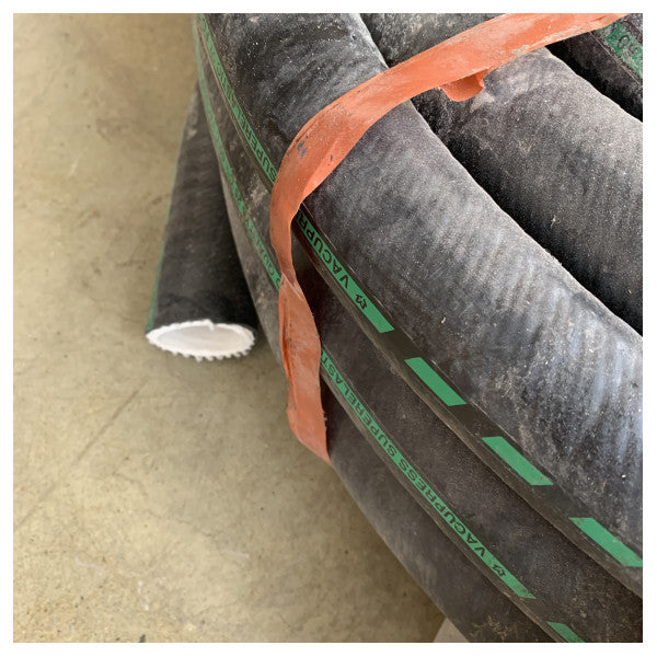 Vacupress Superelastic 38 mm marineslange 30 m - fleksibel, holdbar og fødevaregodkendt vakuumslange til væsketransport