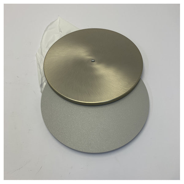 Lampe de table Vistosi Jube LT P Gris fumé D23cm avec doré 