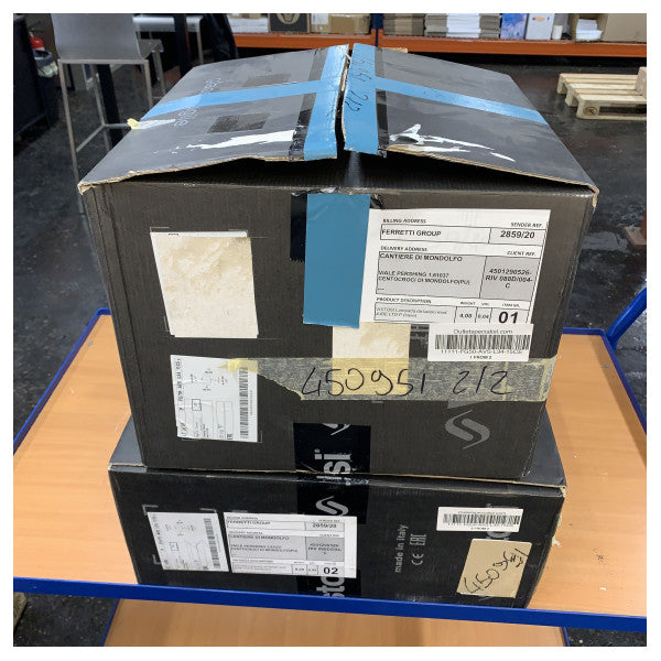 Lampe de table Vistosi Jube LT P Gris fumé D23cm avec doré 