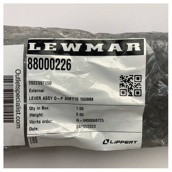 Lewmar AHFT10 166mm Lever Assembly - 88000226