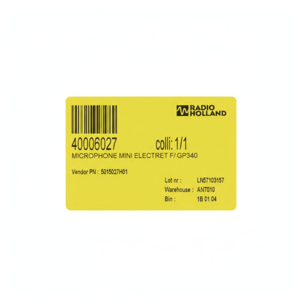 Microfono electret Motorola 5015027H01 per radio bidirezionale GP340 - elettronica marina 