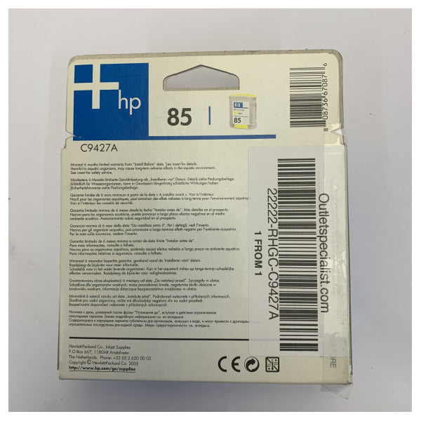 HP 85 Yellow Ink Cartridge C9427A - Original Ink Cartridge 