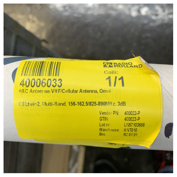AC Antennas CELtwin2 θαλάσσια κεραία VHF/Κινητής τηλεφωνίας πολλαπλών ζωνών 3dB πανκατευθυντική 