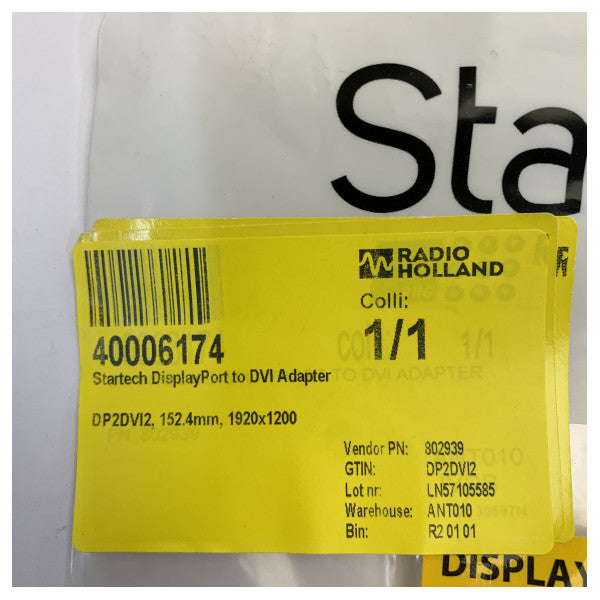StarTech.com DisplayPort to DVI Adapter DP2DVI2 - 1920x1200 