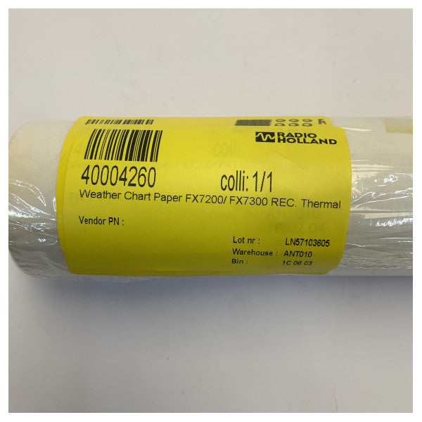 Papier thermosensible d'enregistrement FX7200/FX7300 pour graphiques météorologiques 