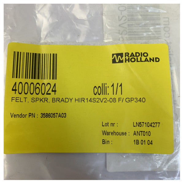 Motorola 3586057A03 GP340 Telsizi için Esnek Hoparlör Keçe Pedi - Radyo Aksesuarı 