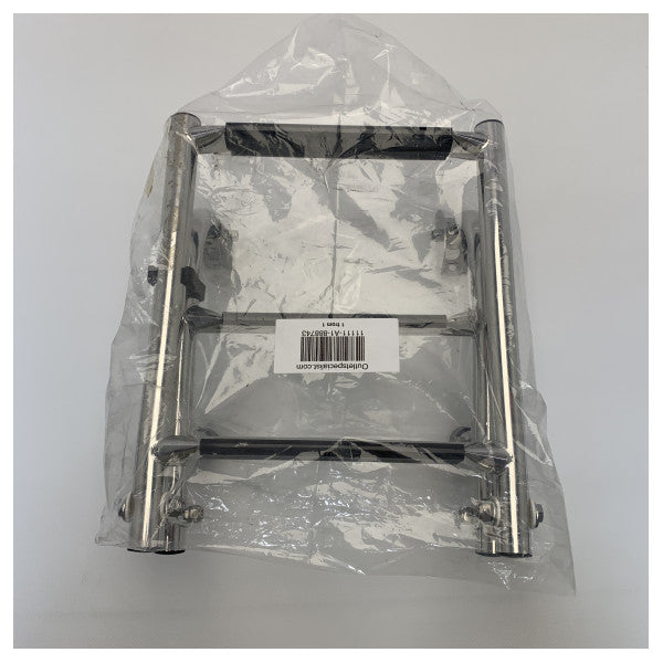 ALLPA Stubište za plivanje od nehrđajućeg čelika 3 koraka crno - 888743