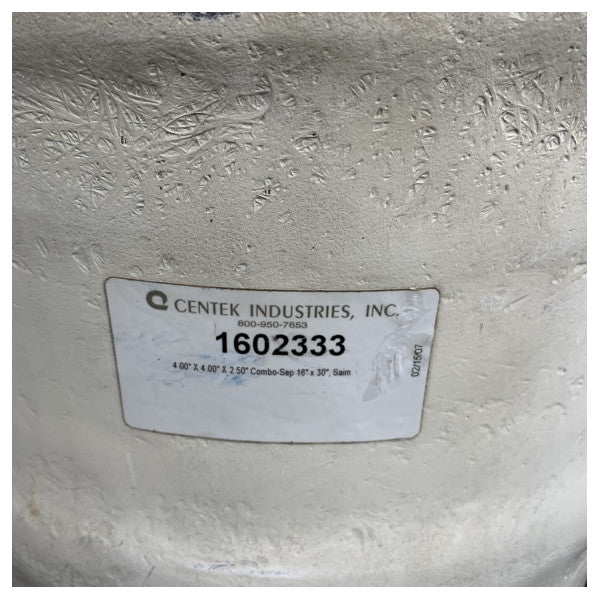 Centek Combo-Sep Marin Avgassystem Vattenseparator 4 x 4 x 2.5 Tum - 1602333 
