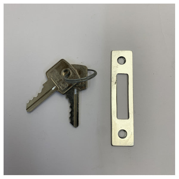 Yale udvendig dørlås krom - yachtbeslag - 1827 