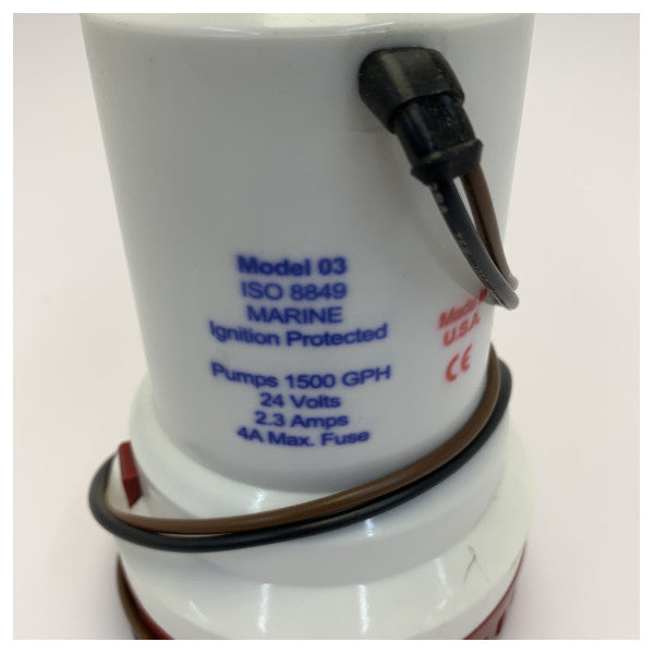 Правило 1500 Білгпомпа 24V - 1500 GPH 5800L/год 