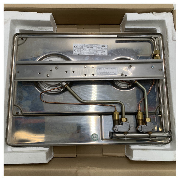 Eno 2 -Burner Stainless Steel Build in Gas Stove - 89057