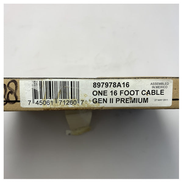 Cabo de aceleração e mudança de velocidades marítimo Quicksilver G2 de 16 pés � Cabo de controlo em aço inoxidável durável para motores fora de borda