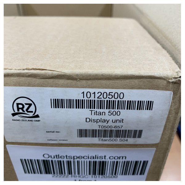 Pantalla de control del piloto Combi Titan 500 de Radio Zeeland 