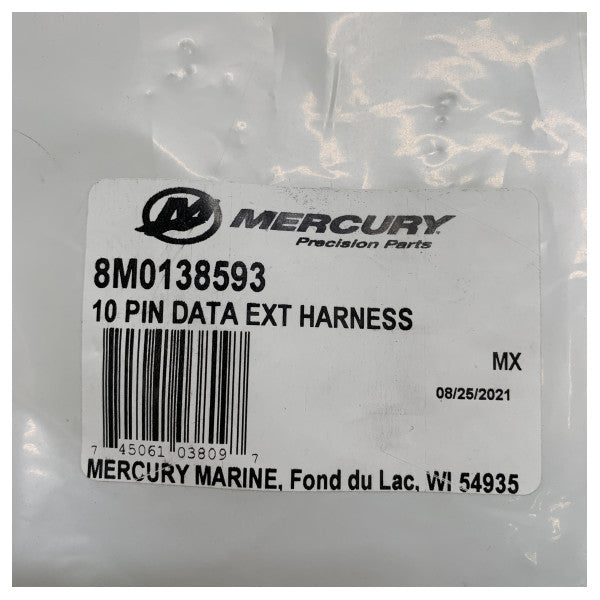 Mercur Mercruiser 10 -Pin Data Harness Extension Cable Kit - 8M0138593