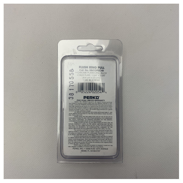 PERKO CHROME APERTURA DE LA ESCABA CONTRACIÓN ANILLO DE FLUSH DE ZINC - 0841DP0CHR