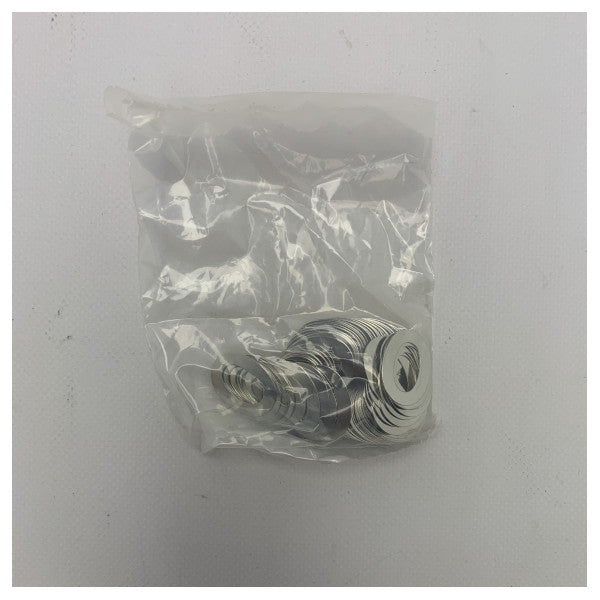 Denizcilik Sınıfı Paslanmaz Çelik Perde Bağlantı Elemanı Pulları - Korozyona Dayanıklı, Dayanıklı Yelken ve Perde Bağlantısı için 100'lü Paket