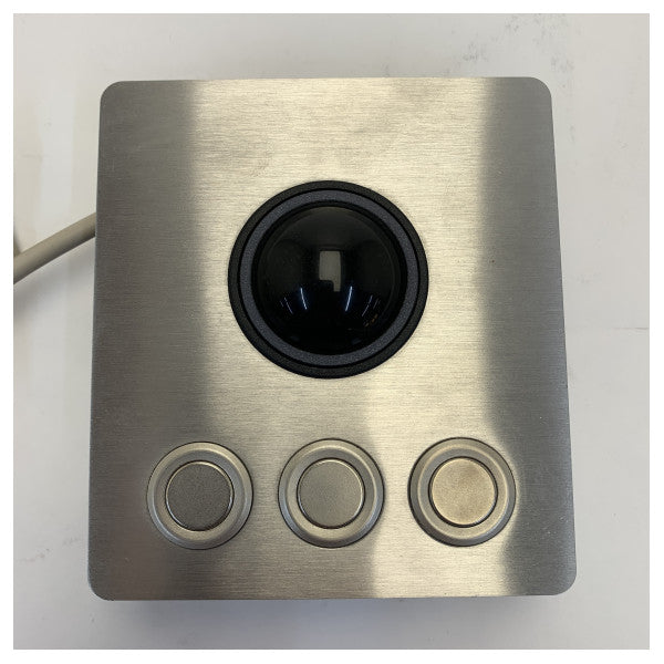 38 mm Paslanmaz Çelik Trackball Deniz Paneli Montajlı TV1044 - Endüstriyel Paslanmaz Çelik Ön Panel 