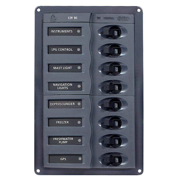 Bep Circuit Breaker Panel DC 12V 8 Function - 901V -12VDC