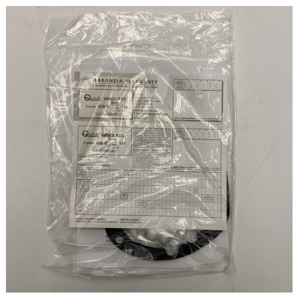 Quick Crystal 600D 12V | 500W | 6 mm vertikalt ankarspel med kapstan