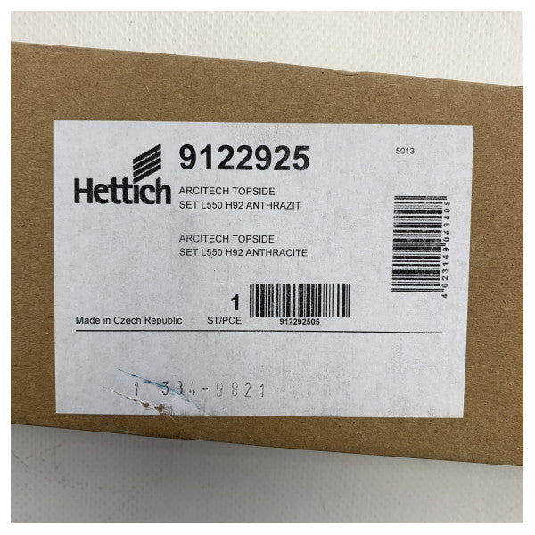 Hettich arkkitehtipöytäsarja L550 H92 antrasiitti - 9122925