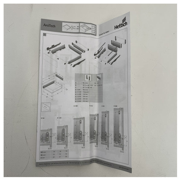 Hettich Architect Marine Connection Set - Holdbar antracit metal- og plastkobling til vejrbestandige installationer