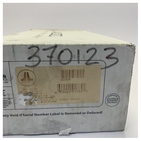 JL Audio M770-CCX-CG-WH Deniz Hoparlör Seti - 7.7 inç Koaksiyel - Beyaz 