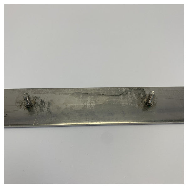 Riva AISI316 terskelprofil med logo 450x44x3mm - 376555 