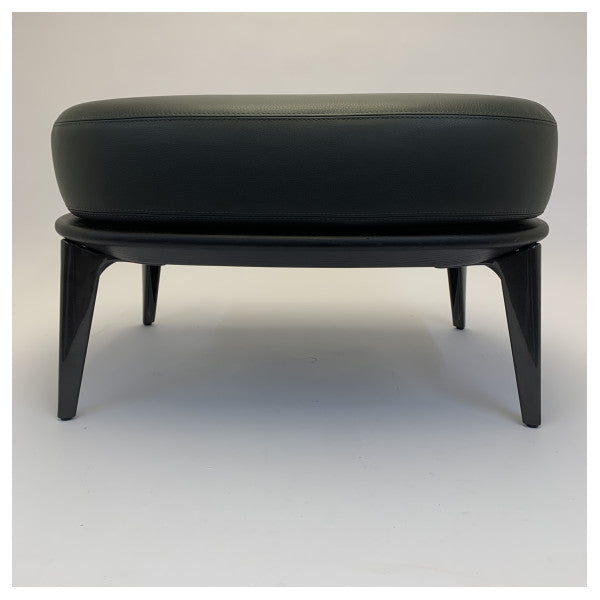 ミノッティ レスリー ベルジェール レザー プーフ - アスペン 26 - ブラック 