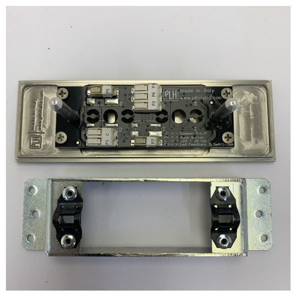PLH Slim 3R Horizontal Switch Panel - Luxe Yacht Hardware