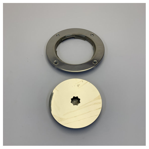 Inspeção de Abertura Osculati Redonda em Aço Inoxidável D 120 mm - 20.100.40 