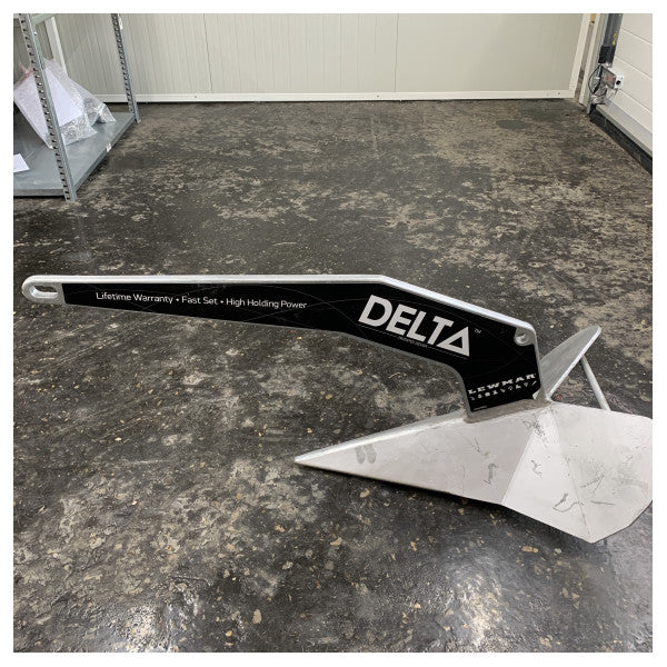 Lewmar Delta Anker 40KG - 88lbs Galvanisert stål Båter opptil 22M - 57440 