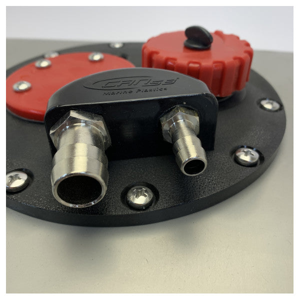 Tanque de Combustível Marinho CAN Aço Inoxidável 16L - Patrulha e Combustível Diesel - 52.731.16 