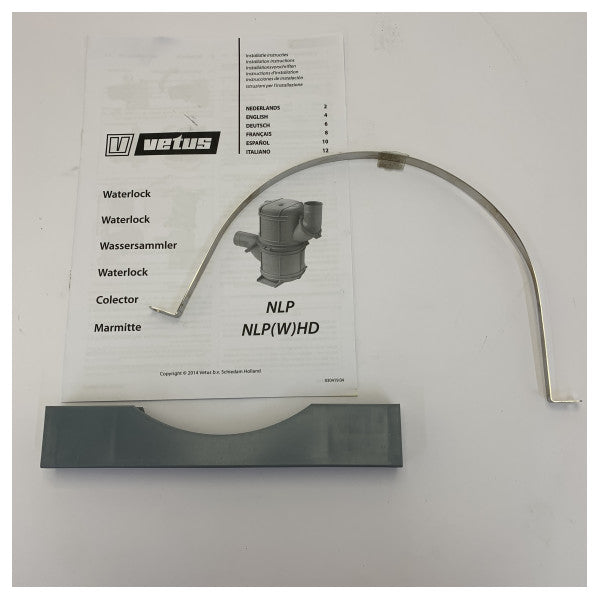 Tłumik wydechowy Vetus NLP60 Waterlock - Tłumik - 60 MM 