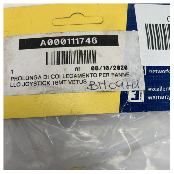 Vetus BP2916 Verlängerungskabel für Joystick-Bugstrahlruderpanel 16M 