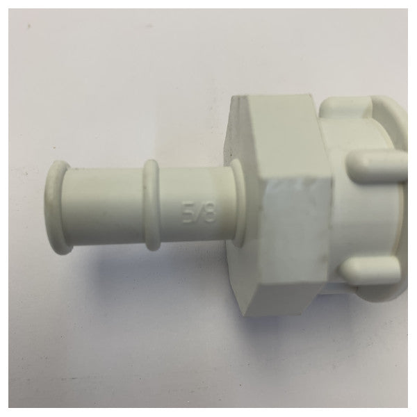 Vetus BULKH16 Bulkhead-Anschluss für 16 mm Schlauch Weiß 