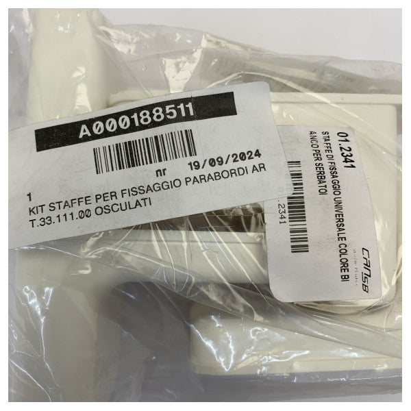 Osculati Bungee Fender Bracket Hvit Justerbar 33.111.00 