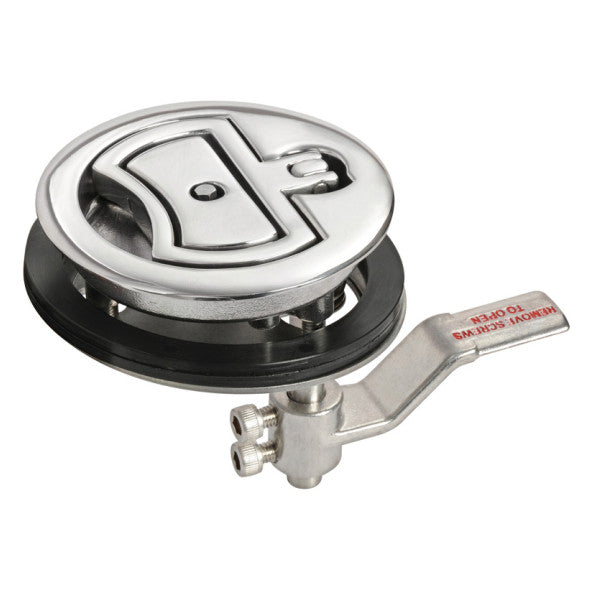 Serrure de hublot à verrouillage à clé Osculati en acier inoxydable D90 mm - 38-152-61 