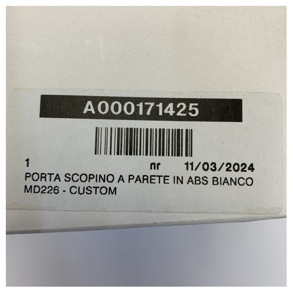 オスキュラティ ホワイト プラスチック トイレブラシホルダー - 50.207.15 