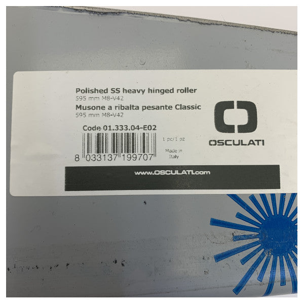 أسطوانة مرساة أوسكولاتي للجزء الأمامي بقدرة تحمل ثقيلة 30 كجم مع أسطوانة من الفولاذ المقاوم للصدأ 595 مم 