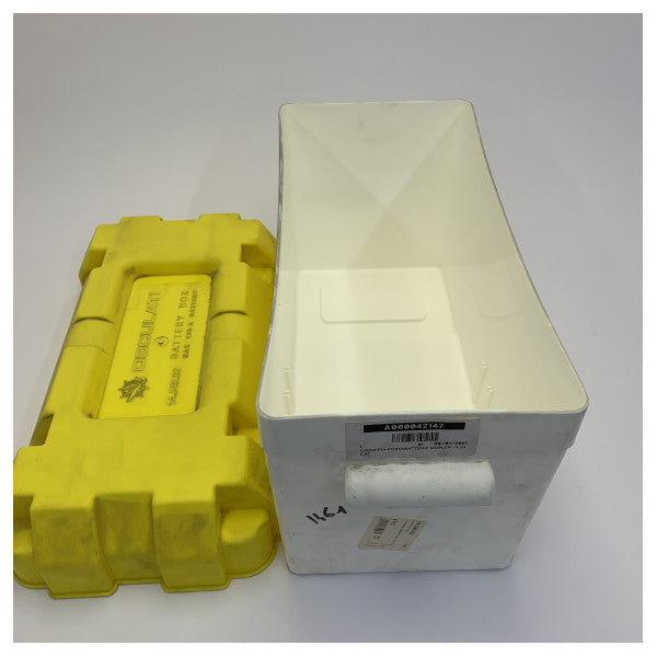 Boîte de batterie Osculati pour batterie 120A 12/24V Jaune - 14.546.02 