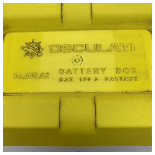 صندوق بطارية Osculati لبطارية 120A 12/24V أصفر - 14.546.02 