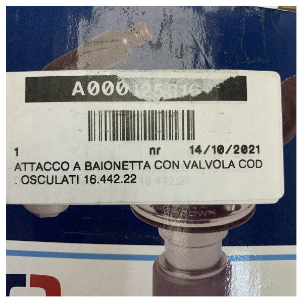 Σετ σύνδεσης σωλήνα πλυσίματος καταστρώματος Osculati Flush-Mount - 16.442.22 