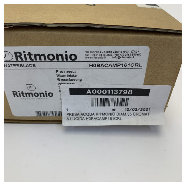 Ritmonio vandindløbsfitting 35 mm krom H0BACAMP161CRL 