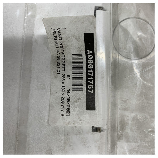 Nuova Rade lagringsboks hvit 285 x 180 x 260 mm med lokk uten lås - 20.021.01 